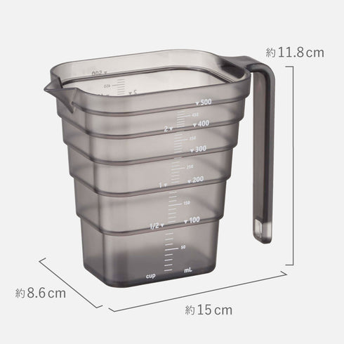 マグネット段々計量カップ タワー 500ml.|s12