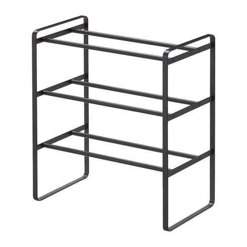 伸縮シューズラック フレーム3段