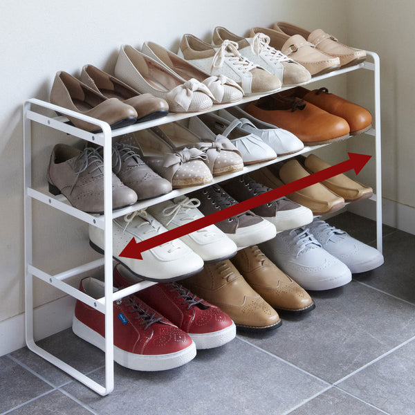 伸縮シューズラック フレーム3段.|m2