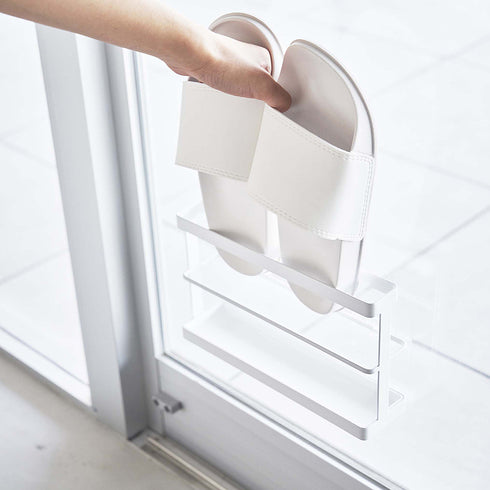 ツーウェイベランダスリッパラック タワー トレー付き.|s12