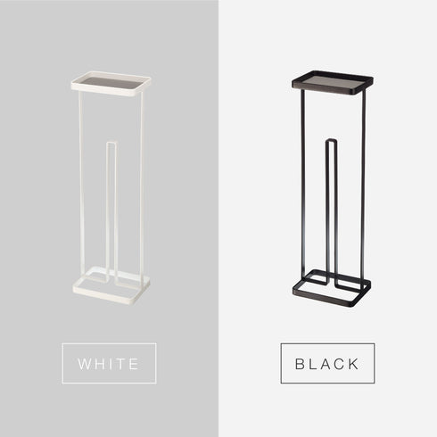 トレイ付きトイレットペーパースタンド タワー TOWER ホワイト ブラック 全2色.|s8