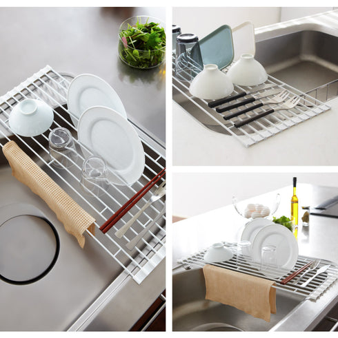 折り畳み水切りラック タワー L .|s9