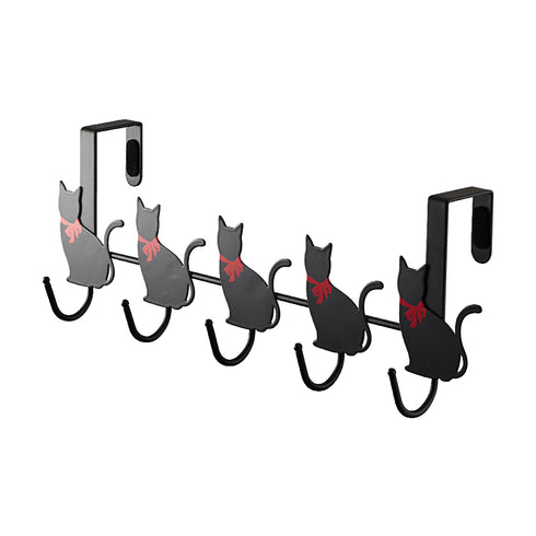 帽子 ドアハンガー猫5連 横型