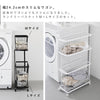 ランドリーワゴン+バスケット タワー スリム.|s3