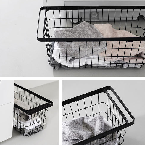 ランドリーワイヤーバスケット タワー スリム M.|s10