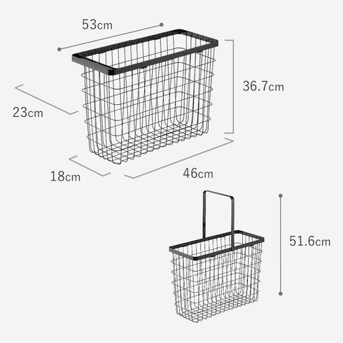 ランドリーワイヤーバスケット タワー スリム L.|s11