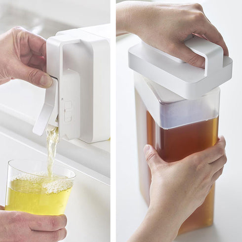 倒して置けてそのまま注げる冷水筒 タワー 2.2L.|s9