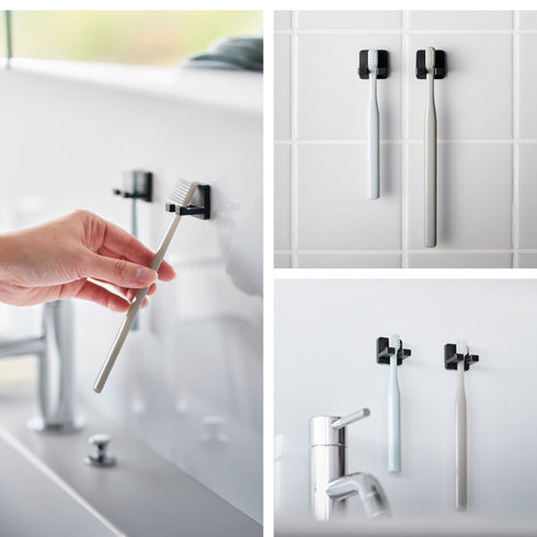 フィルムフック歯ブラシホルダー タワー シングル 2個組.|s10