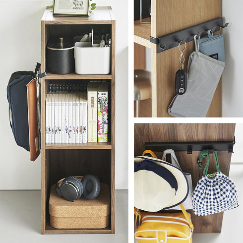 カラーボックスに差し込めるフック5連 スマート.|s9