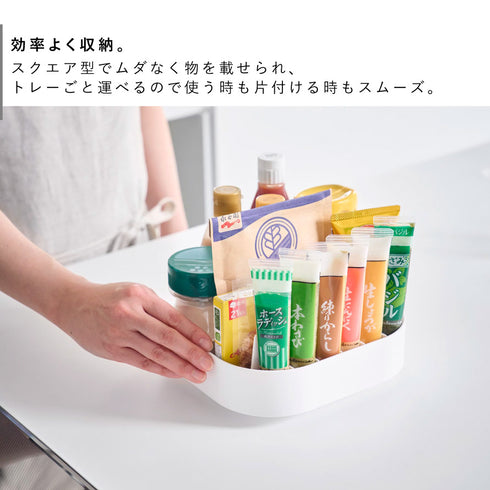 回転式仕切り付き収納トレー プレート.|s4