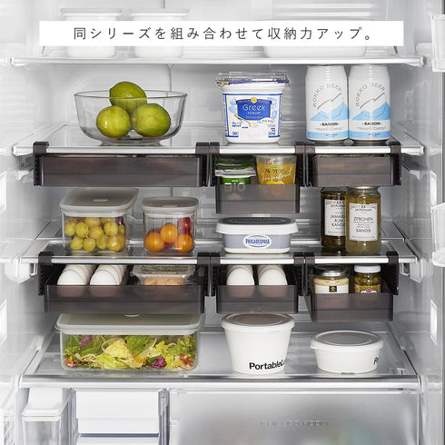 冷蔵庫中棚下高さ調節卵ラック タワー L.|s15