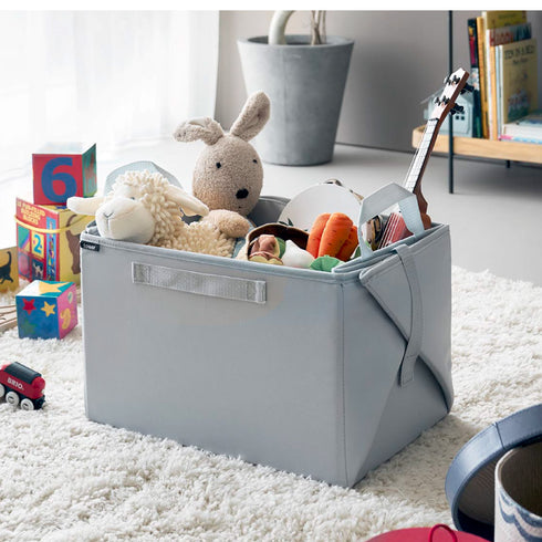 プレイマットにもなるおもちゃ収納 タワー ライトグレー.|s7