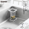 コーナーに置ける水切りネットホルダー タワー スクエア.|m2