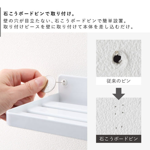 ウォールオーラルケア洗浄器収納ラック タワー石こうボード壁対応.|s3