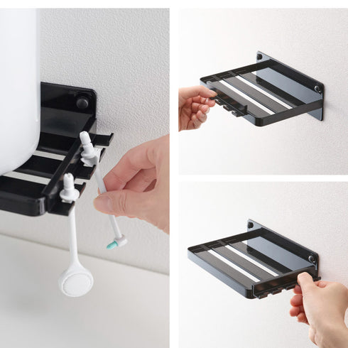 ウォールオーラルケア洗浄器収納ラック タワー石こうボード壁対応.|s9