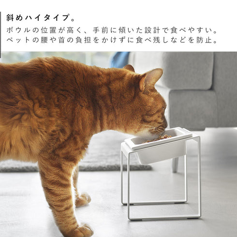 早食い防止ペットフードボウルスタンド タワー 斜めハイタイプ.|s4
