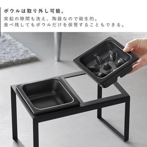 早食い防止ペットフードボウルスタンド セット タワー斜めハイタイプ.|s6