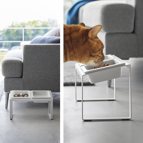 早食い防止ペットフードボウルスタンド セット タワー斜めハイタイプ.|s8