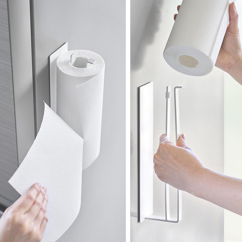 片手でカットマグネットキッチンペーパーホルダー タワー 縦タイプ.|s8