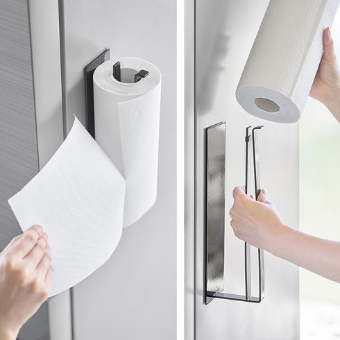 片手でカットマグネットキッチンペーパーホルダー タワー 縦タイプ L.|s10