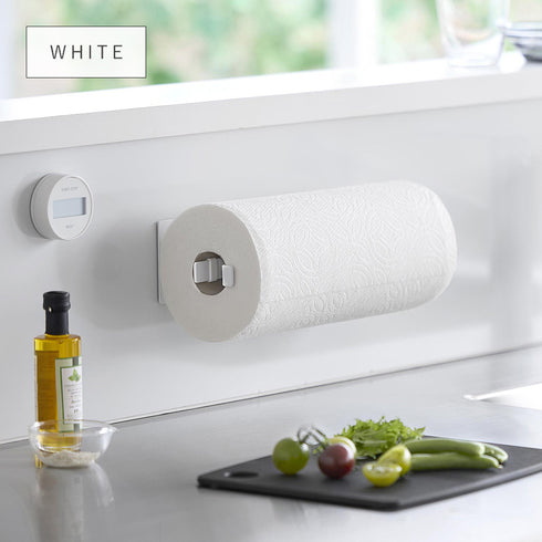 片手でカットマグネットキッチンペーパーホルダー タワー 縦タイプ L.|s7