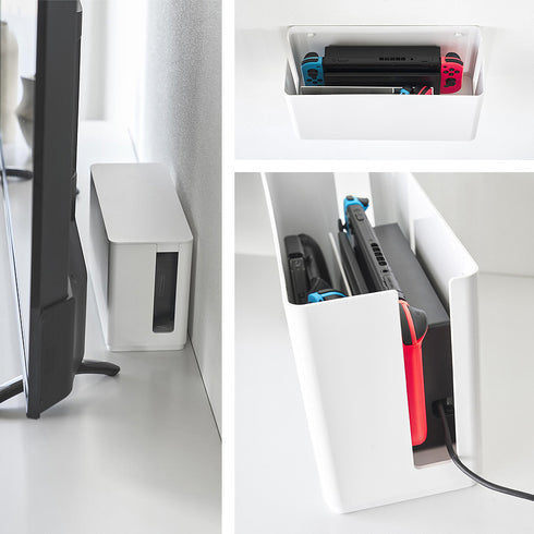 蓋付き重ねられるゲーム機器収納ケース スマート.|s8