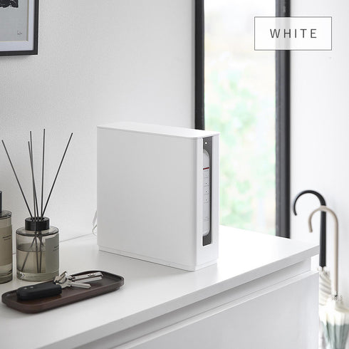 蓋付き重ねられる仕切り付きスリムルーター収納ケース スマート.|s7