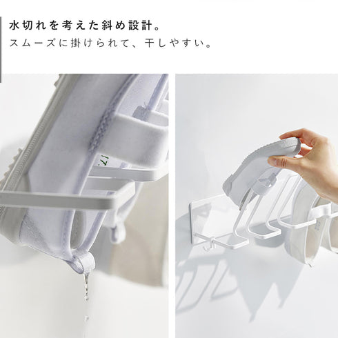 マグネットバスルーム上履き&キッズシューズハンガー タワー.|s4