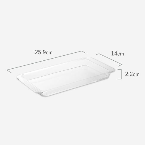 電子レンジ対応連結できる洗いやすい下ごしらえ調理トレータワー 浅型 2個組 クリア.|s10