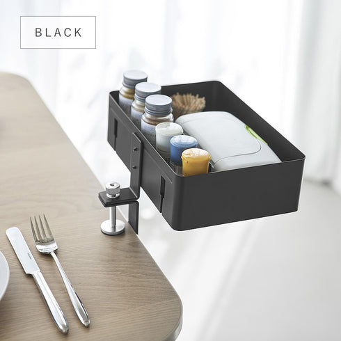 テーブル横回転収納ラック タワー 仕切り付き.|s9