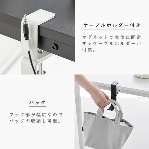 デスク横回転ヘッドホンホルダー スマート.|s6