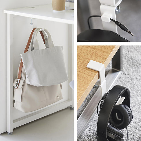 デスク横回転ヘッドホンホルダー スマート.|s8