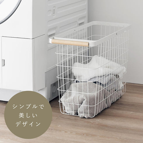 ランドリーバスケット トスカ スリム L ホワイト.|s3