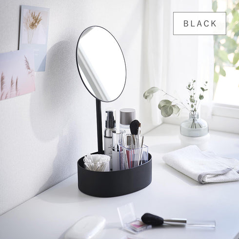 高さと角度が調節できる収納付きスタンドミラー タワー.|s10