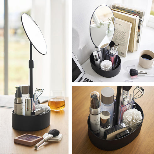 高さと角度が調節できる収納付きスタンドミラー タワー.|s11