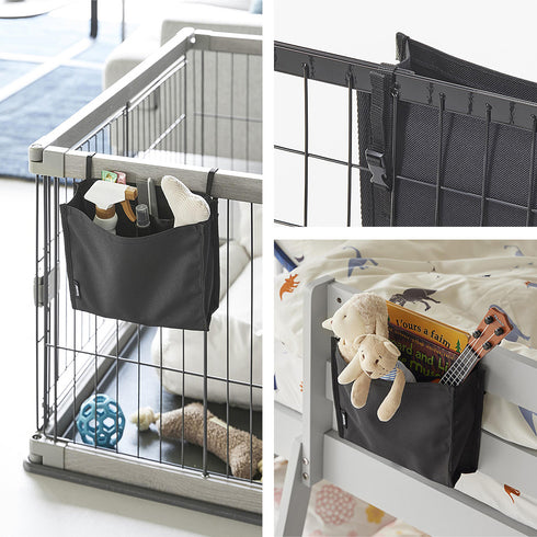 洗濯カゴに取り付けるピンチ&ネット収納ポケット タワー.|s11