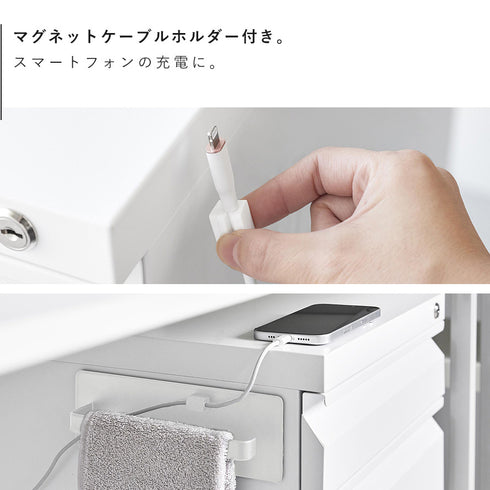 デスクワゴン横マグネットハンドタオルハンガー タワー.|s6