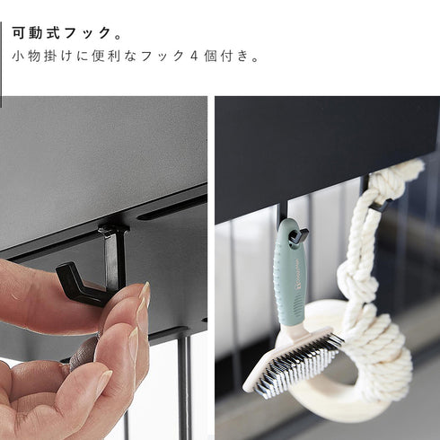 ペットゲージに取り付けるバスケット ヌークス L.|s7