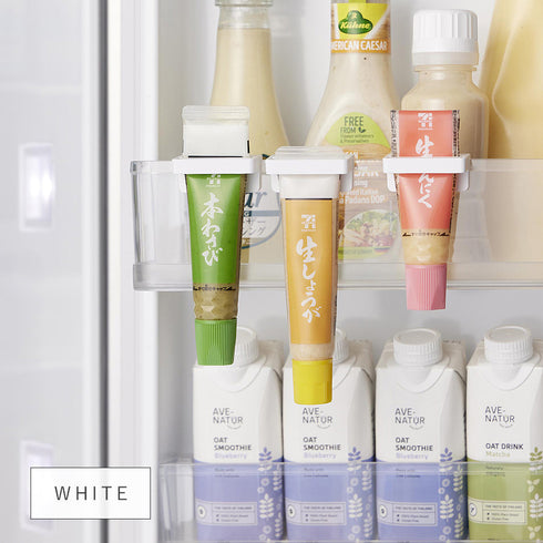 引っ掛け絞れる薬味チューブホルダー タワー 3個組.|s6