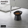 早食い防止陶器ペットフードボウル ヌークス 斜め H11.5.|s1