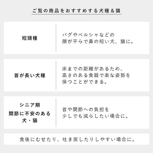 早食い防止陶器ペットフードボウル ヌークス 斜め H17.|s5