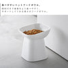 食べやすい高さ陶器ペットフードボウル ヌークス 斜め H17.|s3