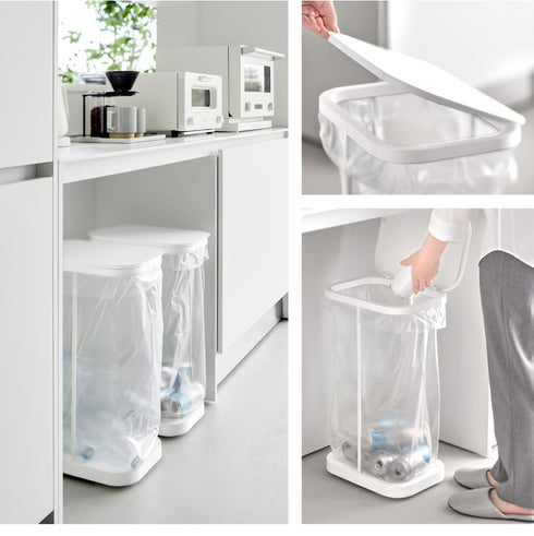 キャスター付き横開き分別ゴミ袋ホルダー ルーチェ.|s10