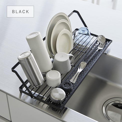 シンク上スリム水切りラック タワー シリコーントレー付き.|s10