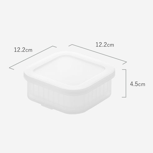 温まりやすい立つ冷凍ごはん容器 タワー 一膳 2個組 クリア.|s11