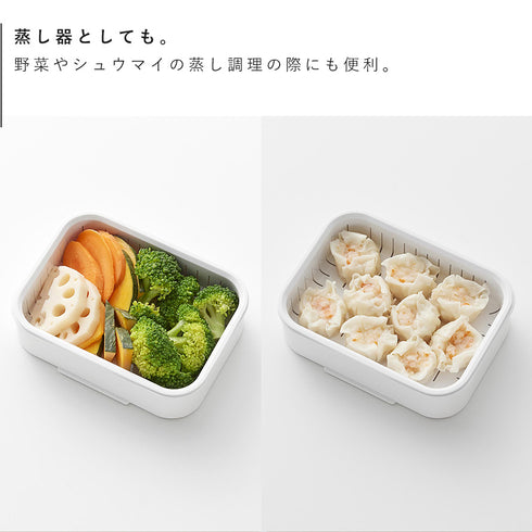 温まりやすい立つ冷凍ごはん容器 タワー L 2個組.|s8