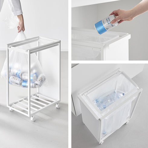 スリム目隠しダストワゴン タワー 45L.|s9