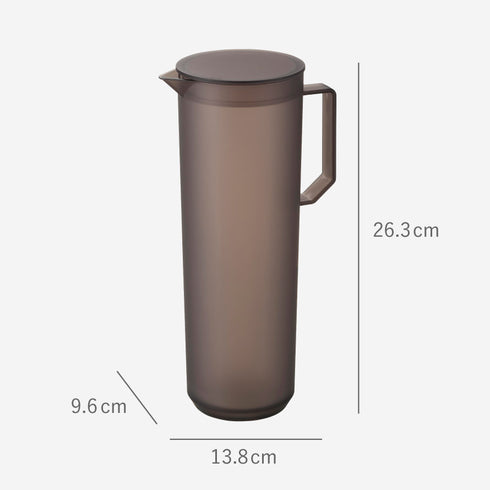 熱湯が注げる冷水筒 タワー ラウンド 1.2L.|s11