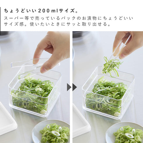 密閉保存容器 タワー 200ml トング付き.|s4
