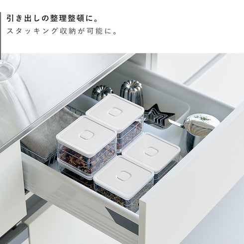 密閉保存容器 タワー 200ml スプーン付き.|s6